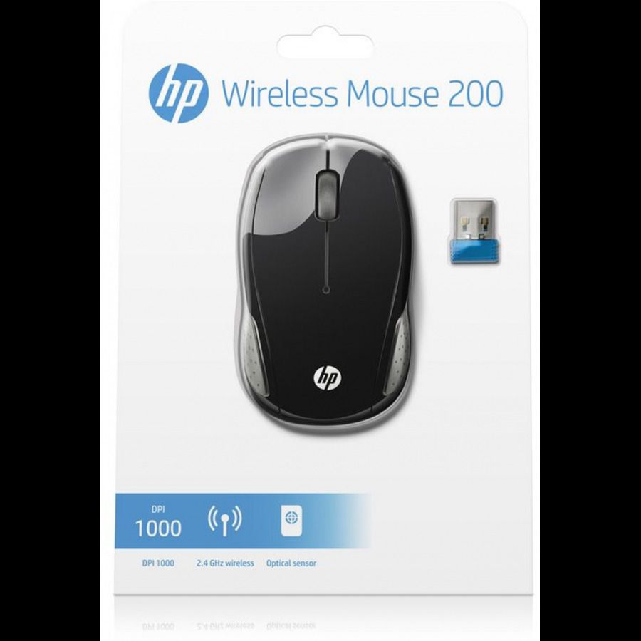 Null HP - HP 200 USB Wireless Mouse, 1000 DPI Ambidextrous Black & Silk Pink - F&hellip;