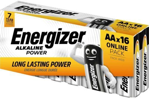 Null Energizer Pack of 16 AA alkaline power LR6 1.5V batteries - FUNCTIONAL (Bra&hellip;