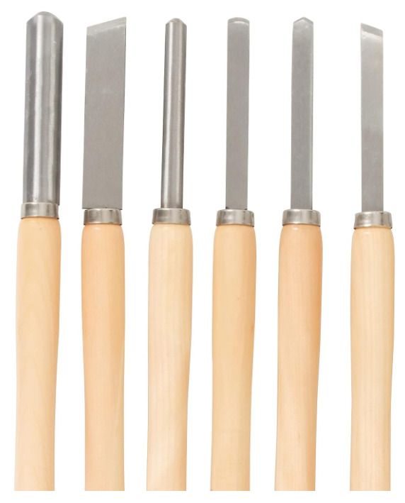 Null SILVERLINE - Lot de 6 Ciseaux à bois Poignées longues en bois pour une pris&hellip;