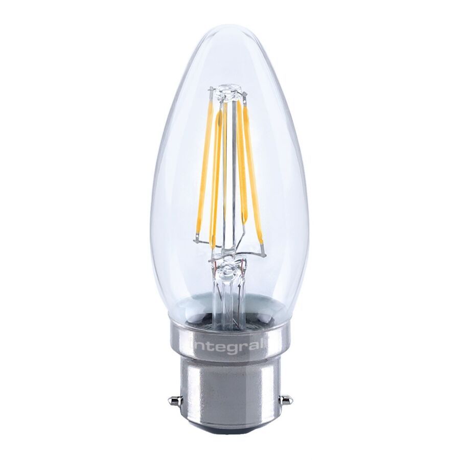 Null INTEGRAL - Lot de 2 Ampoules LED à filament 4,2 W (dimmable, 2700 K, B22, 4&hellip;