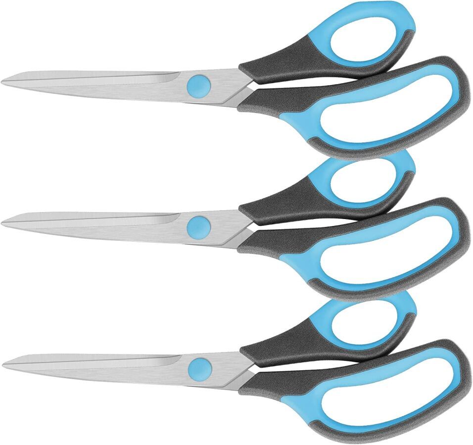 Null Set of 3 Asdirne Stainless Steel Kitchen Scissors with Soft Handles - FUNCT&hellip;
