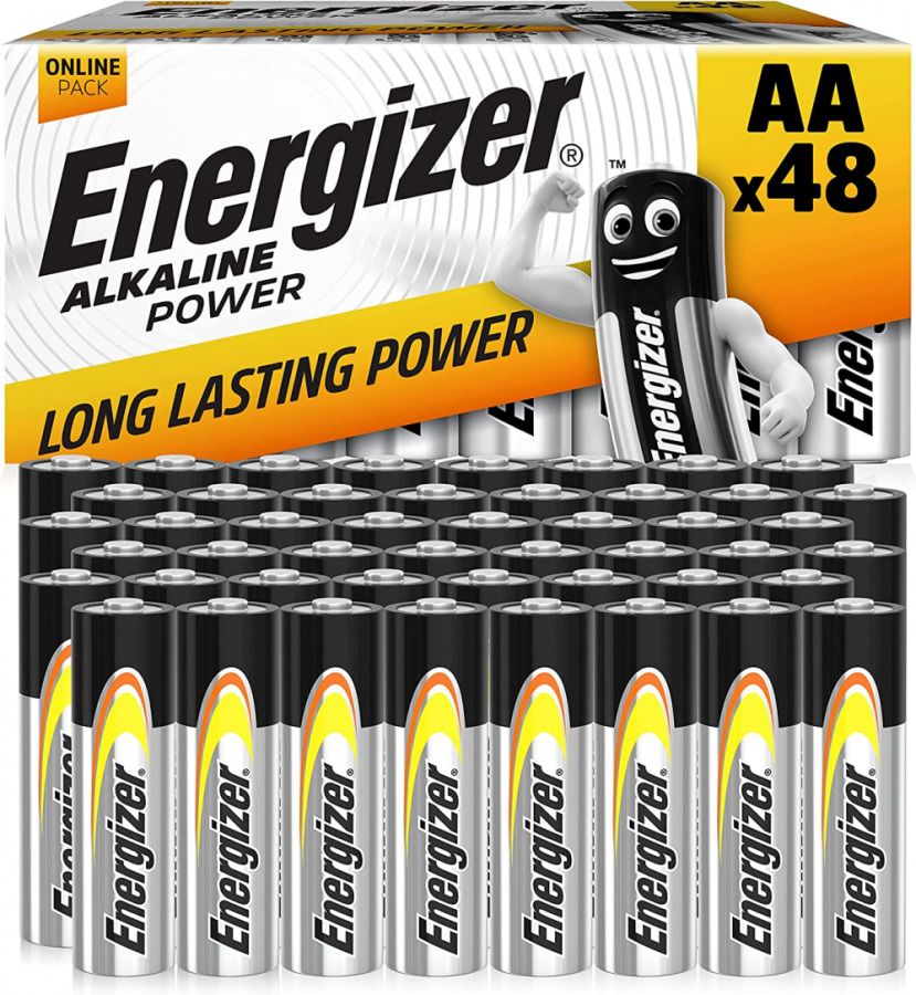 Null Energizer - 48 Pack AA Alkaline Power Batteries - FUNCTIONAL (Brand new)(Pa&hellip;