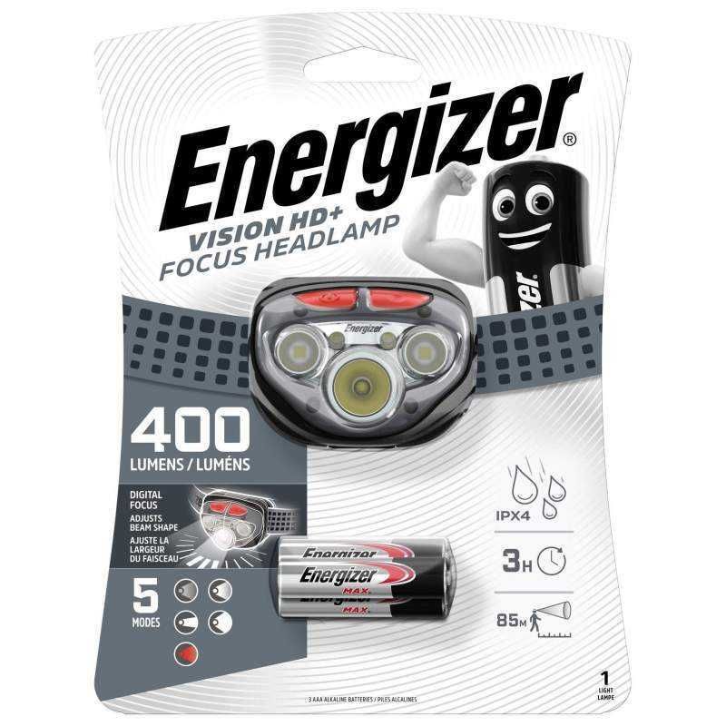 Null Energizer Vision HD+ Focus 400lm Headlamp with 3 AAA Batteries - FUNCTIONAL&hellip;