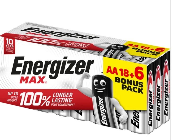 Null ENERGIZER - Lot of 24 Alkaline Batteries AA 1.5 V - FUNCTIONAL (Brand new p&hellip;