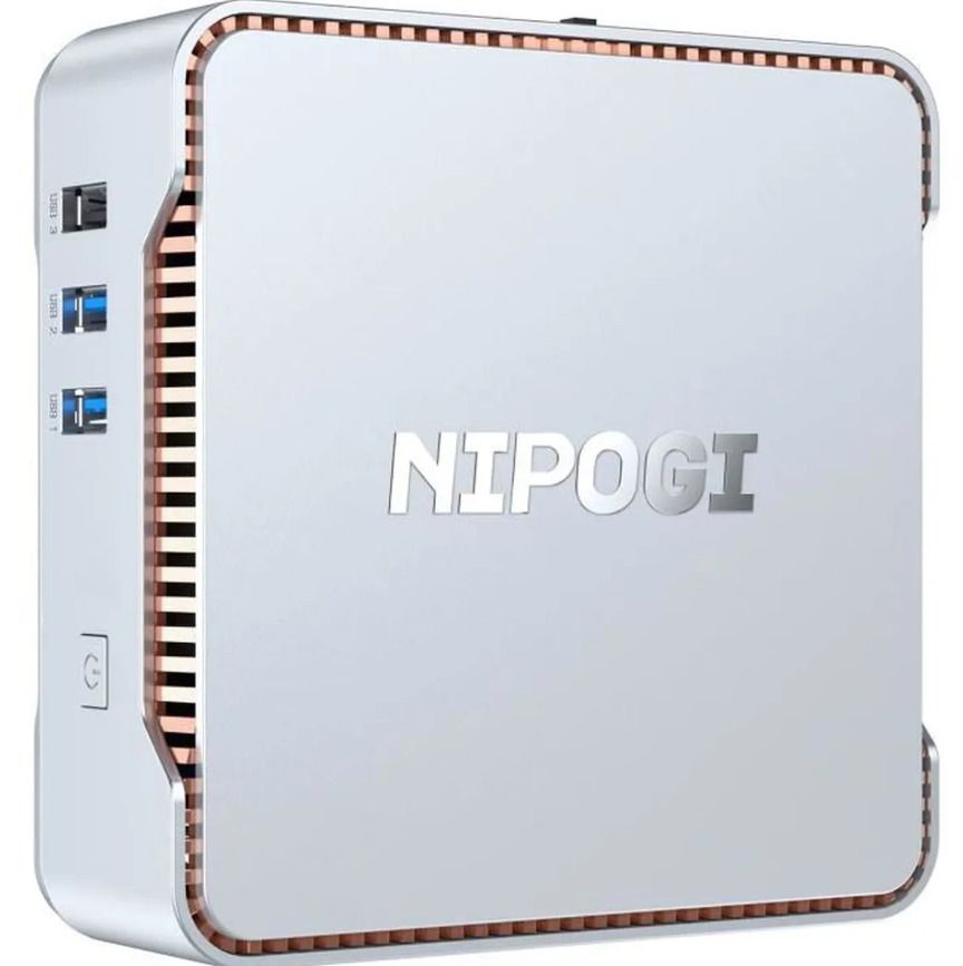 NIPOGI - Mini PC GK3V CPU Jasper Lake J4125 Stockage de
