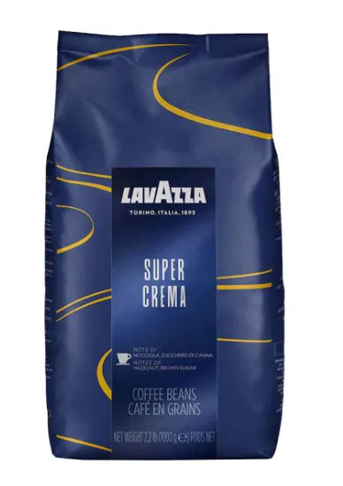 Null LAVAZZA - Lot de 2 Paquets de 1kg de Café en Grains Super Crema DLUO : 06/2&hellip;