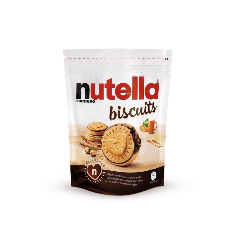 Null NUTELLA - Lot de 5 Sachets de 304g de Biscuits Fourrés Noisettes et Cacao D&hellip;