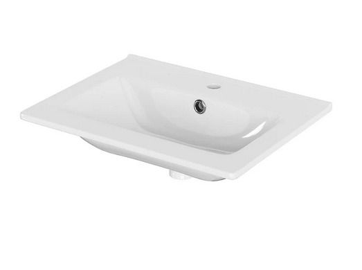 Null GOODHOME - plan vasque céramique - coloris blanc - modèle Pyxis - Capacité &hellip;