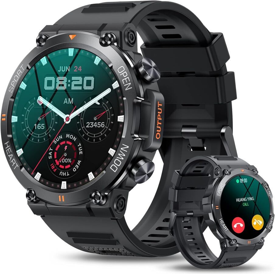 Null AVUMDA - Men's Connected Watch Call,1.39" HD Waterproof with Tensiometer He&hellip;