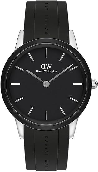 Null DANIEL WELLINGTON - Iconic Montion Watch Silver Color Black Rubber The Icon&hellip;