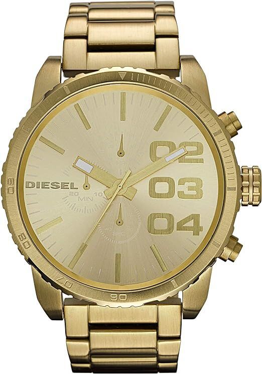 Null DIESEL - Quartz Chronograph Watch 58mm Stainless Steel Strap Double Down Me&hellip;