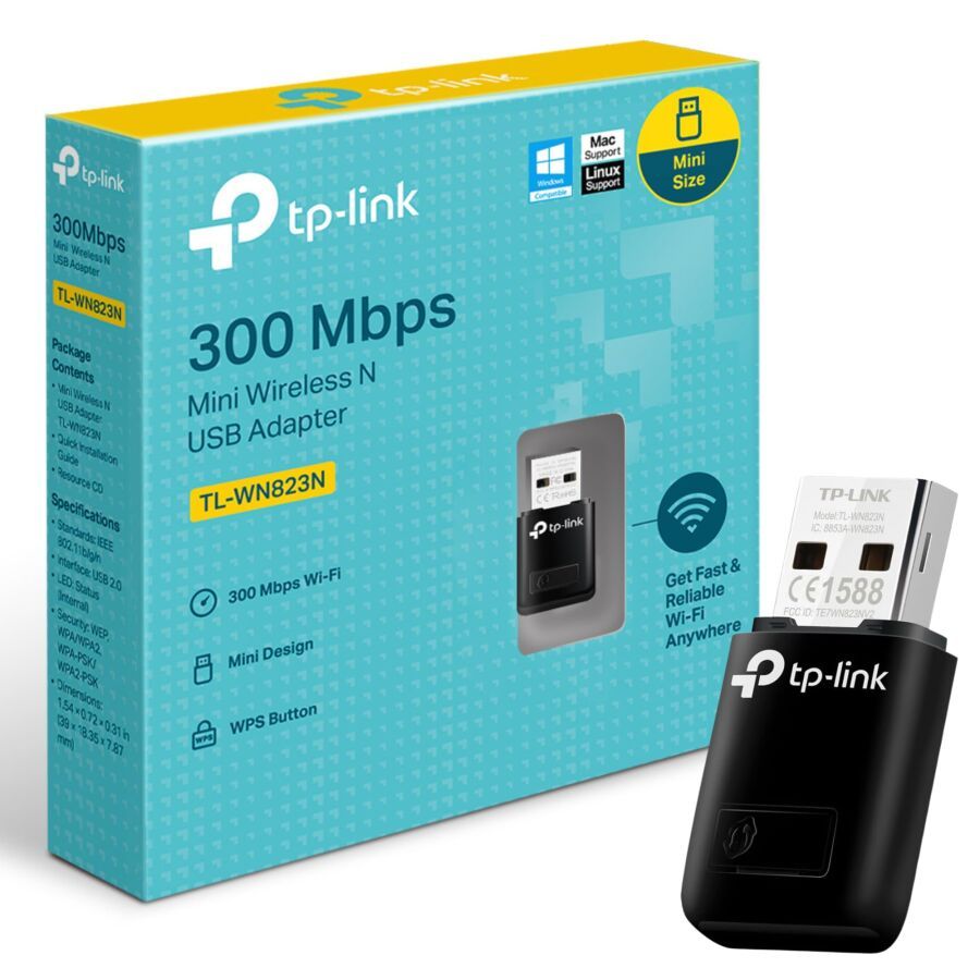 Null TP-LINK - Mini Adaptateur USB WiFi N 300 Mbps TL-WN823N - FONCTIONNEL (Prod&hellip;
