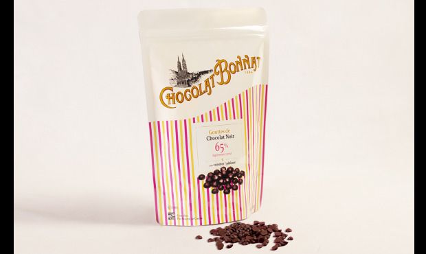 Null CHOCOLAT BONNAT - Lot de 2 Sachets de 500g de Gouttes de Chocolat Noir 65% &hellip;