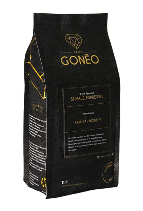 Null CAFES GONEO - Lot de 2 Sachets de 1kg de Café en grains Stivale Espresso Ar&hellip;