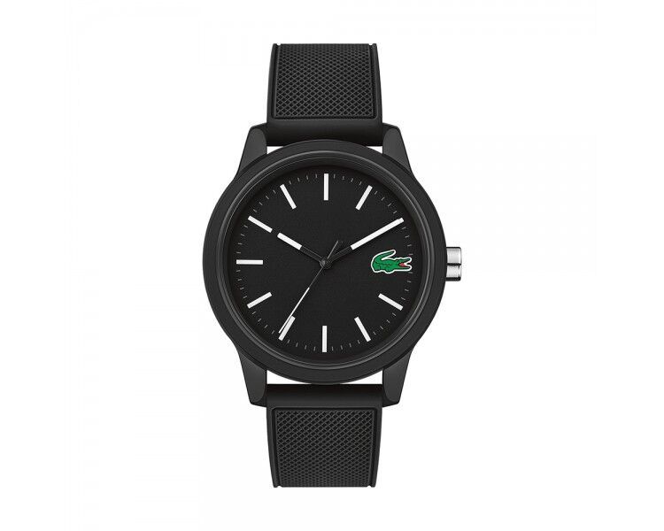 Null LACOSTE - Men's Watch 12.12 42mm Water Resistant 50 Meters Silicone black -&hellip;