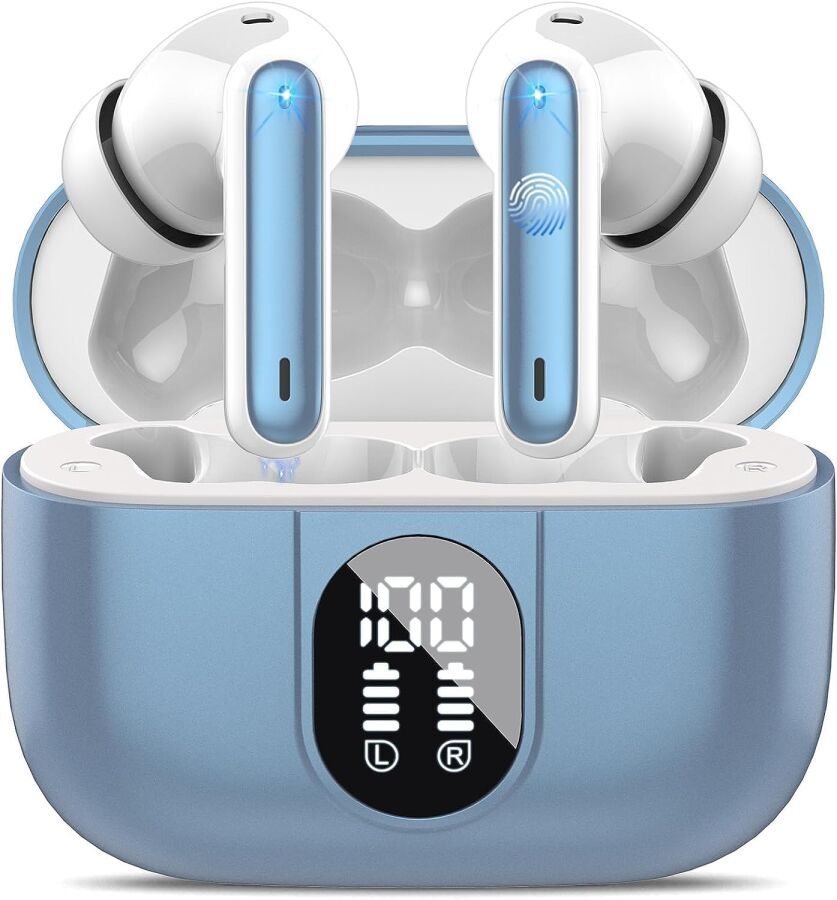 Null BESNOOW - Ecouteurs Bluetooth Sans Fil avec ENC Réduction de Bruit Mic, 40H&hellip;