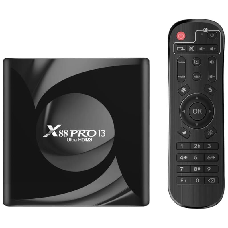 Null Boîtier Smart TV X88 PRO 13 Ultra, Android 13.0, RK3528, 4 Go + 64 Go, 2.4G&hellip;