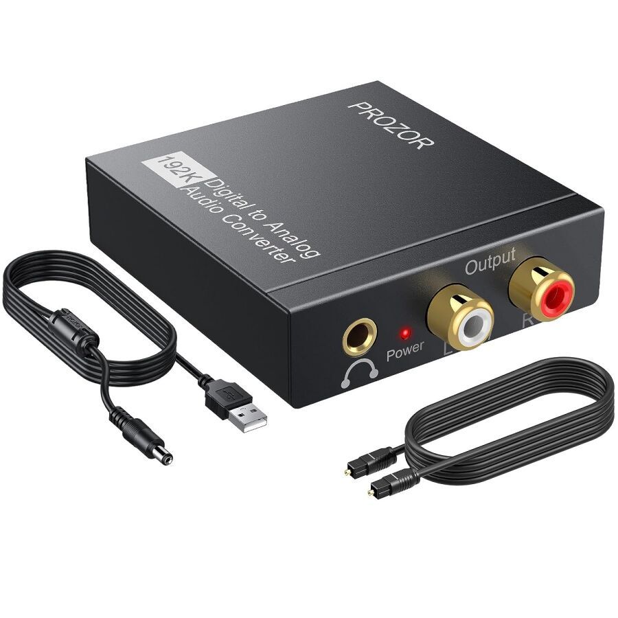 Null PROZOR - Optic Jack Adapter Optic RCA 3.5mm Converter DAC01s Analog to Digi&hellip;