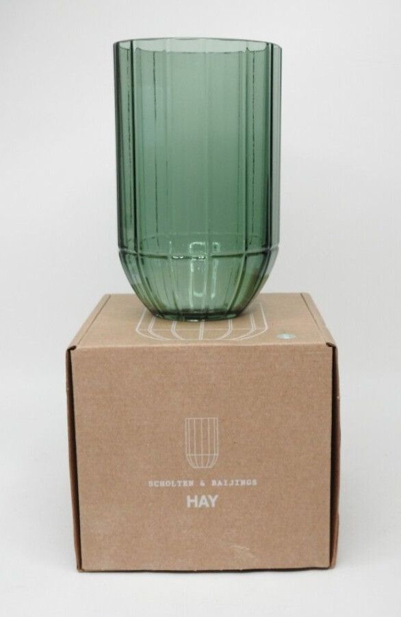 Null 31 - HAY - Vase en verre de Scholten & Baijings taille M Hauteur 18,5 cm Di&hellip;