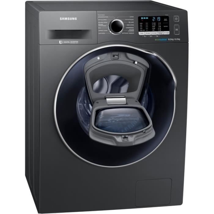 Null Lave linge séchant hublot SAMSUNG WD80K5B10OX Chargement frontal (Hublot) C&hellip;