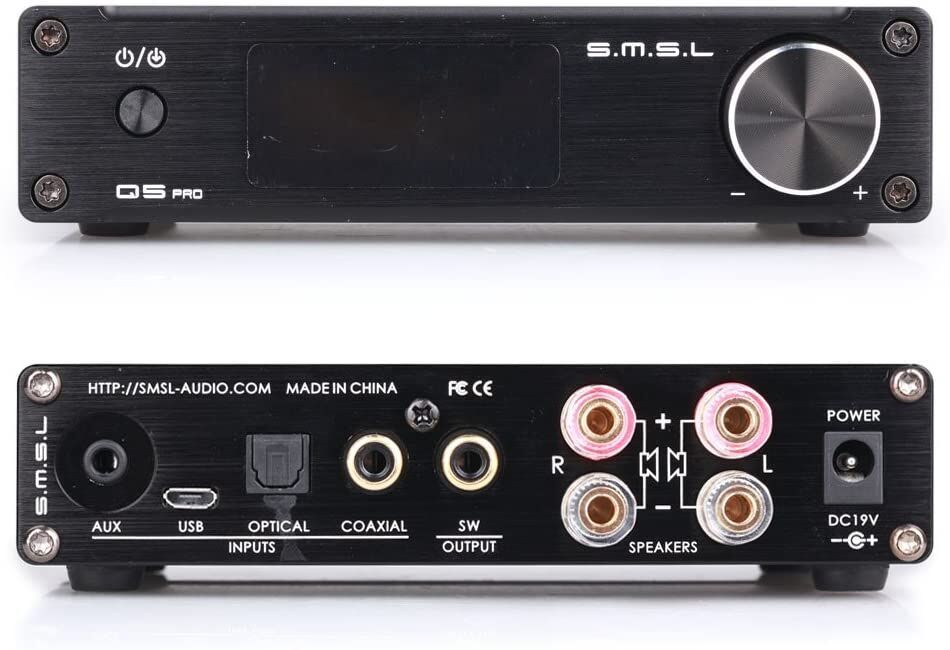 Null SMSL - Q5 Pro - Amplificateur stéréo entièrement numérique AUX coaxial OPT &hellip;