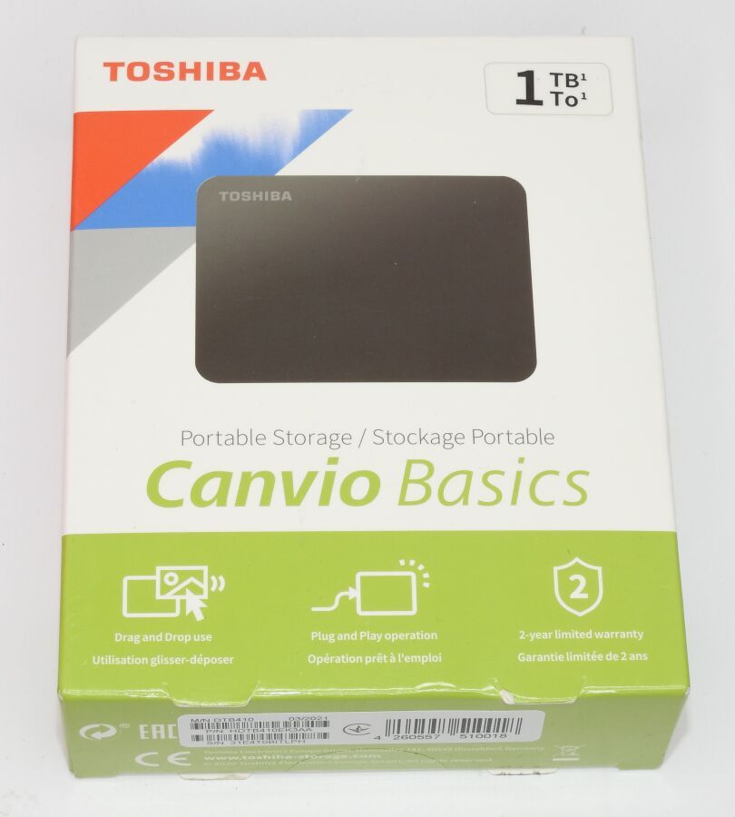 TOSHIBA - Disque Dur Externe 1To Canvio Basics HDTB410EK…