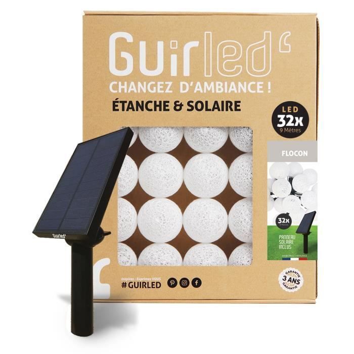 Null GUIRLED - Guirlande Lumineuse Boules d'Extérieur Solaire Guinguette LED Eta&hellip;