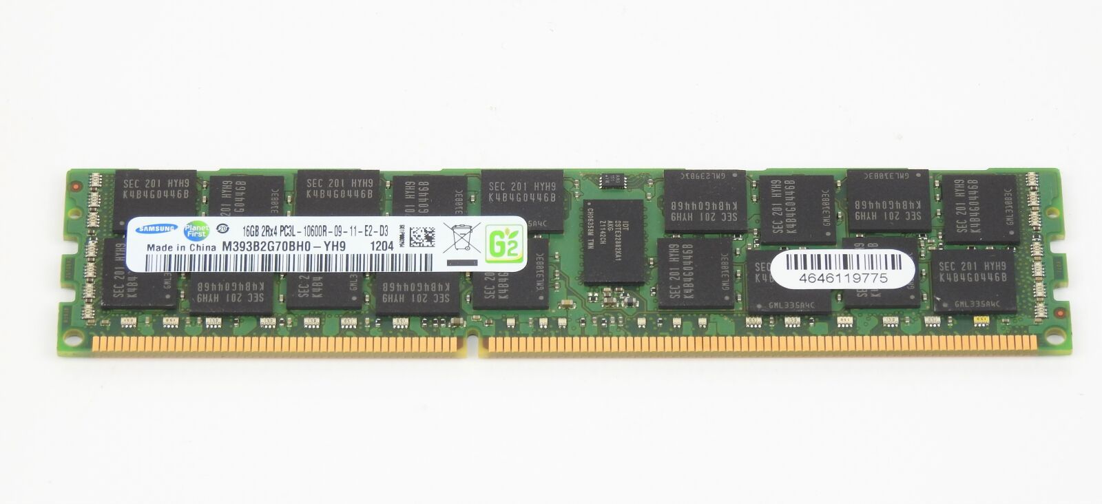 SAMSUNG - Mémoire RAM DDR3 16Go 2Rx4 PC3L-10600R M393B2G