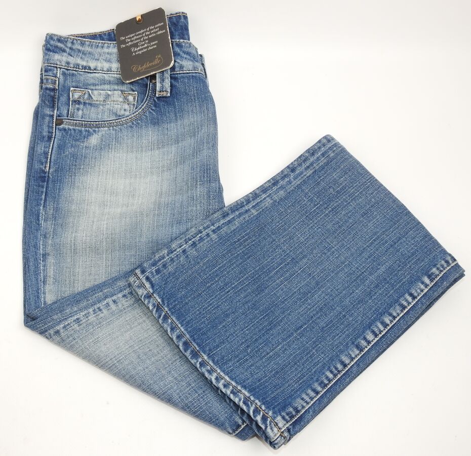 Null CHEFDEVILLE - Pantalon Jean Samantha Light Taille W29 L33 US Coloris Bleu C&hellip;