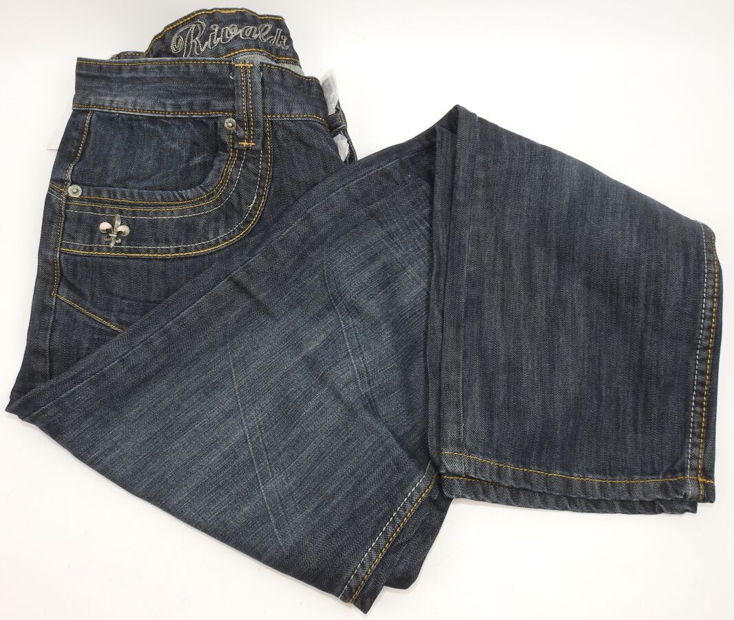 Null RIVALDI - Pantalon Jean Lys Taille W34 L32 US Coloris Bleu - Produit Neuf (&hellip;