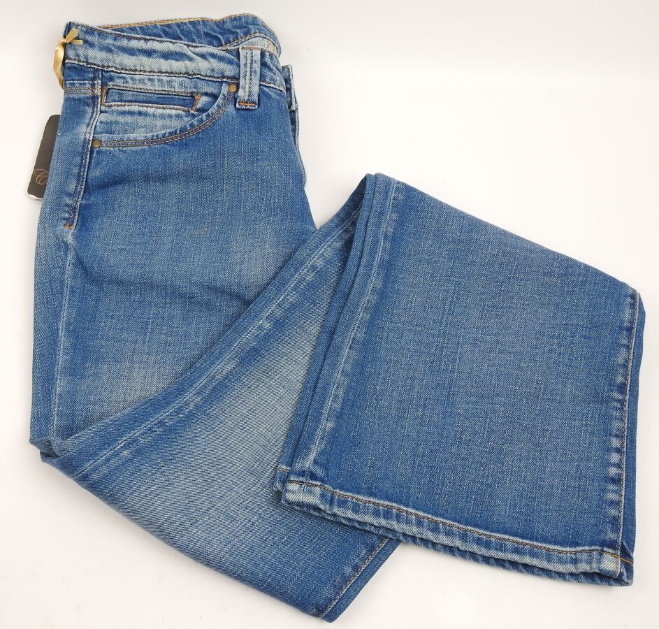Null CHEFDEVILLE - Pantalon Jean Shiny Taille W29 L33 US Coloris Bleu Clair - Pr&hellip;