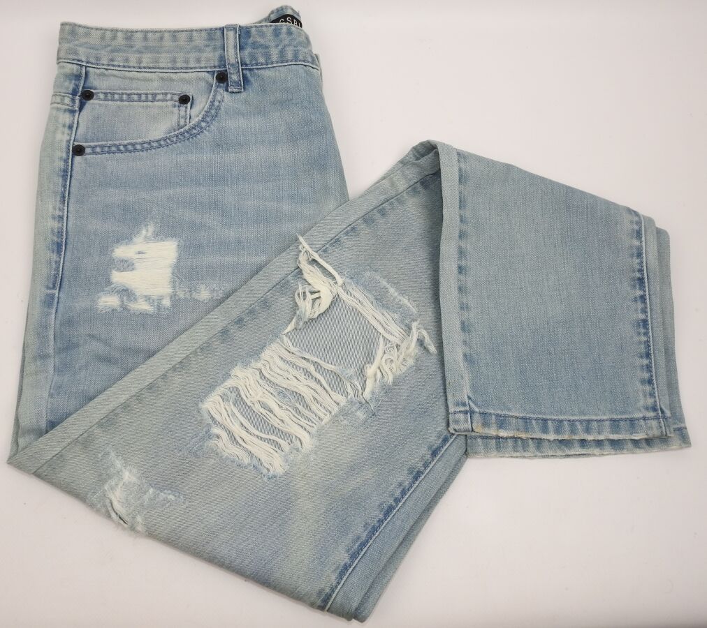Null CAYLER & SONS - Pantalon Jean Heavy Cut Taille W34 L32 US Coloris Bleu Clai&hellip;