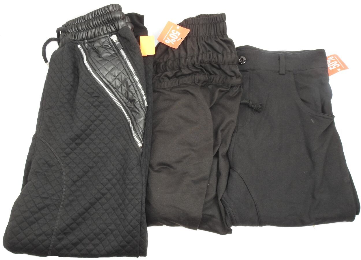 Null CELEBRY TEES - JUSTWAY - URBAN CLASSICS - Lot de 3 Pantalons Sarouel Taille&hellip;