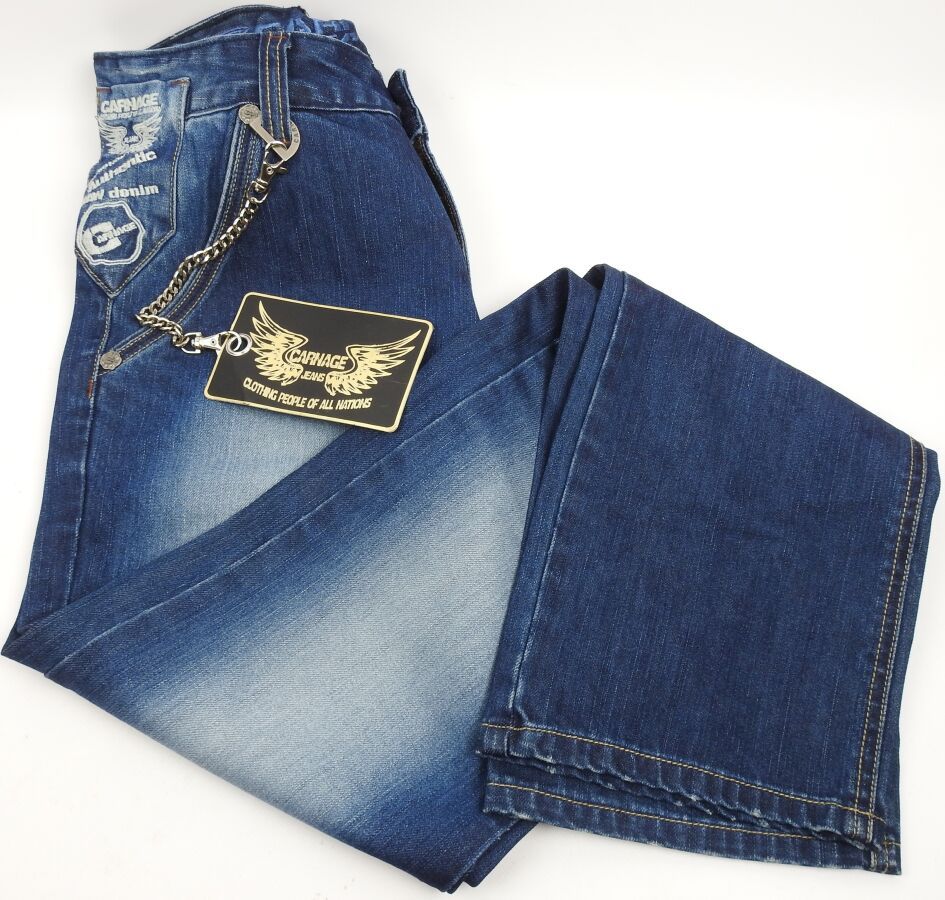 Null CARNAGE JEANS - Pantalon Jean Rocky Taille 38 Coloris Bleu - Produit Neuf (&hellip;