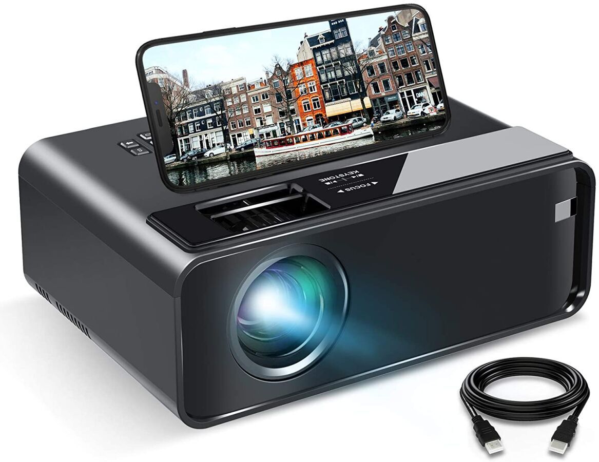Null ELEPHAS - Vidéoprojecteur Wifi 1080p 7500 Lux compatible Smartphones Colori&hellip;