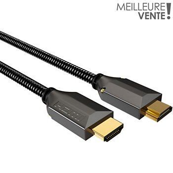Null Câble HDMI ADEQWAT 2.1/48Gbps 1.50M Noir [570669] 3497674151256 FONCTIONNEL&hellip;