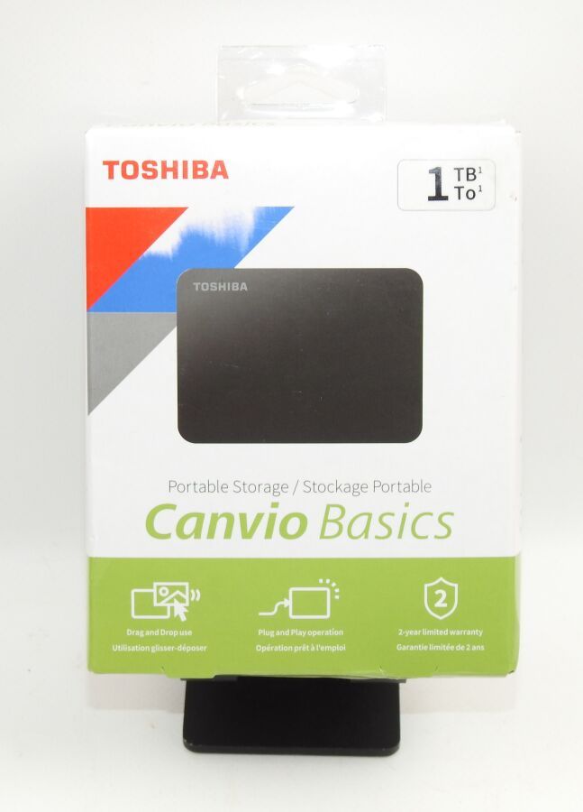 TOSHIBA - Disque Dur Externe 1To USB 3.0 Canvio Basics H