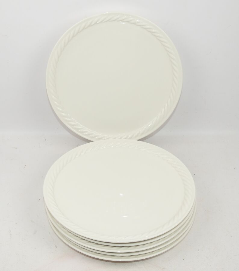 Null VILLEROY & BOCH - Lot de 6 Assiettes Plates Montauk 27 cm en Porcelaine Com&hellip;