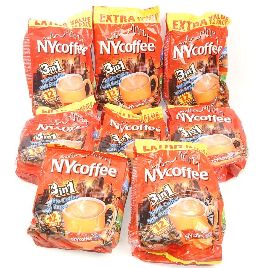 Null NYCOFFEE - Lot of 8 Packs of 12 Soluble Sweetened Coffee Bags - FUNCTIONAL &hellip;