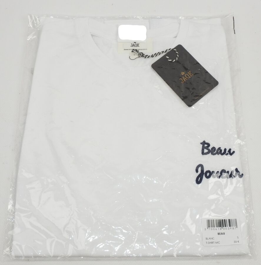 Null JAQK - Men's Round Neck Beau Joueur T-Shirt Size S White - FUNCTIONAL (Bran&hellip;