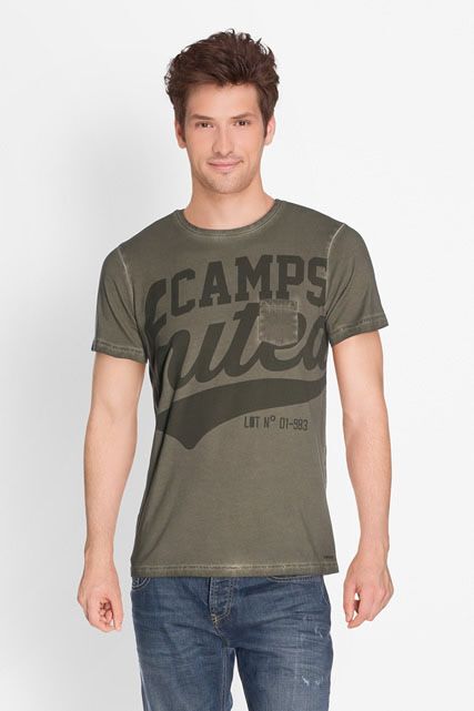 Null CAMPS Jungle Surplus - Short Sleeve Tee-Shirt - Green Kaki- Size S - 100% C&hellip;