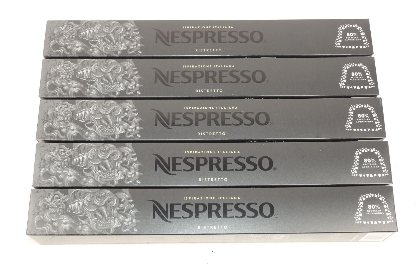Null NESPRESSO - Lot of 5 Boxes of 10 Ristretto Capsules (50 Capsules) Intensity&hellip;