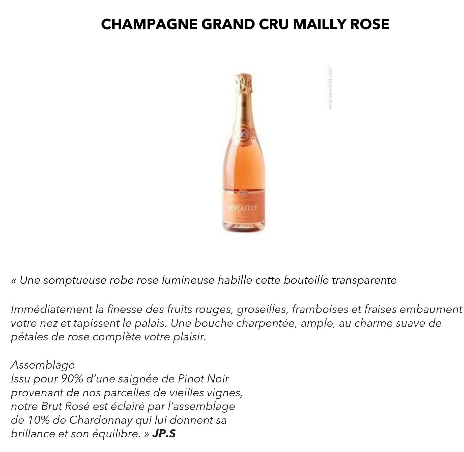 Mailly rosé x 3 bouteilles mise à prix 140€