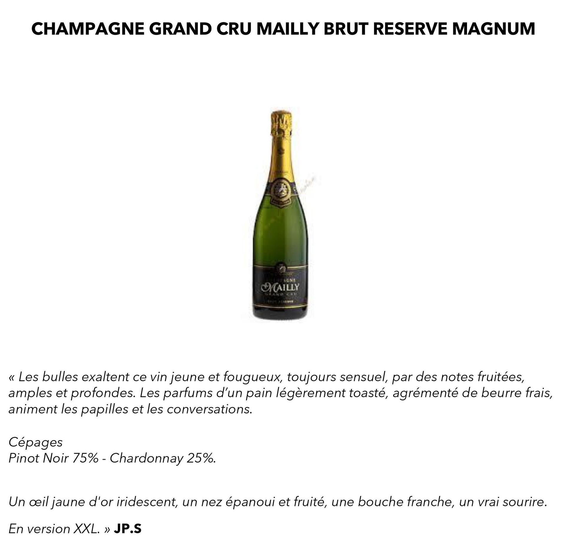 Mailly Brut magnum x 2 bouteilles mise à prix 155€