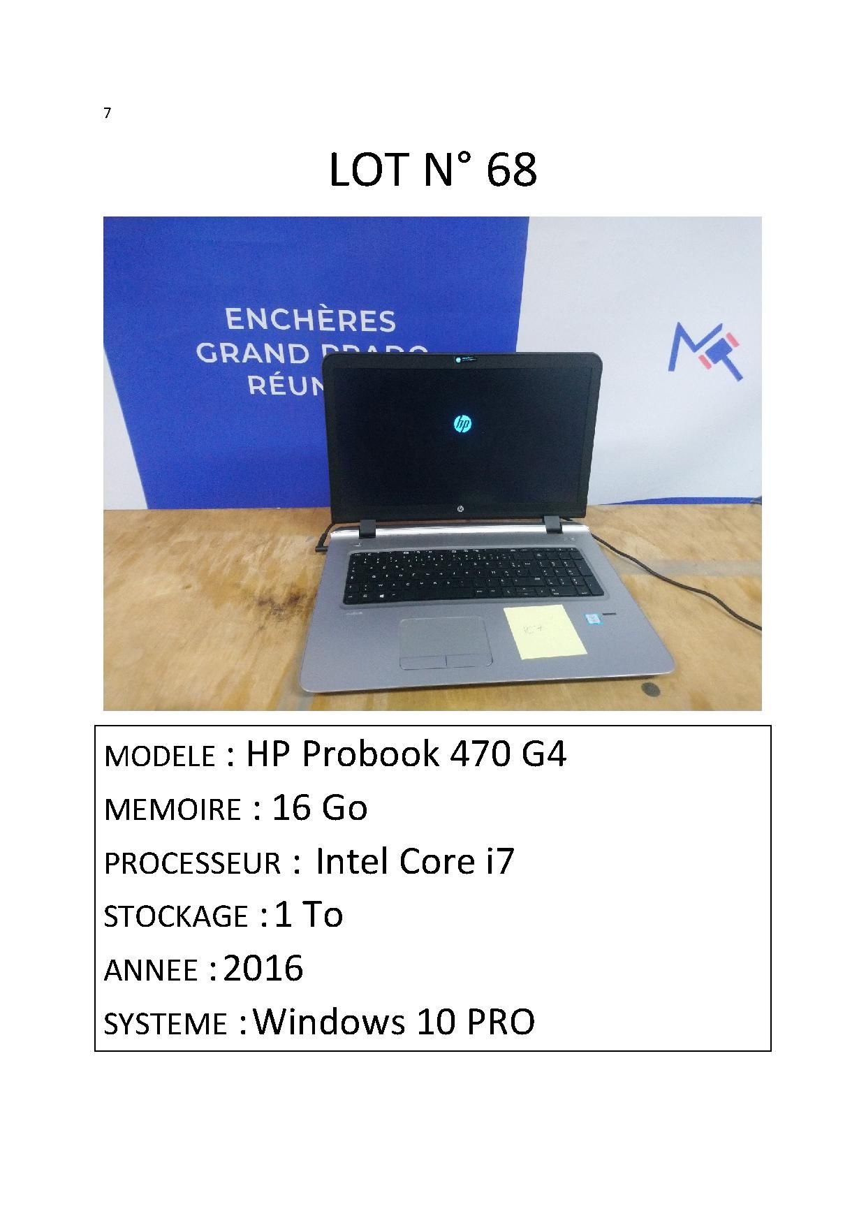 1 PC PORTABLE HP PROBOOK 470 G4 null
