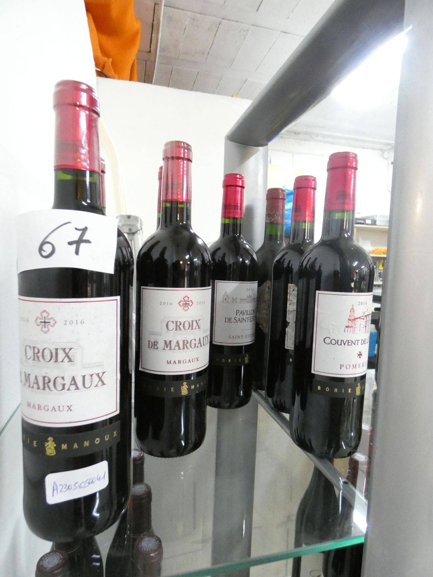 Null 1 LOT OF 5 BOTTLES OF CROSS OF MARGAUX 2016 RED 75 CL 13.5° + 1 PAVILION OF&hellip;