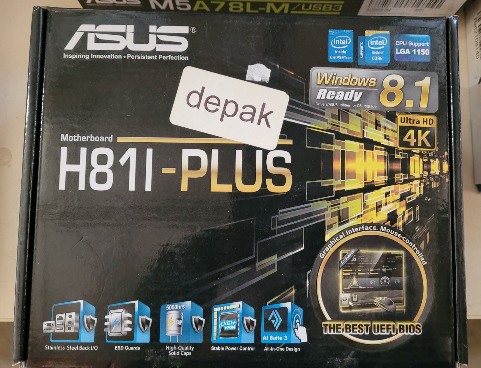 Asus H81I-PLUS LGA 1150 Carte mère Intel H81 NON TESTER 
Fabricant de chipsets:I&hellip;