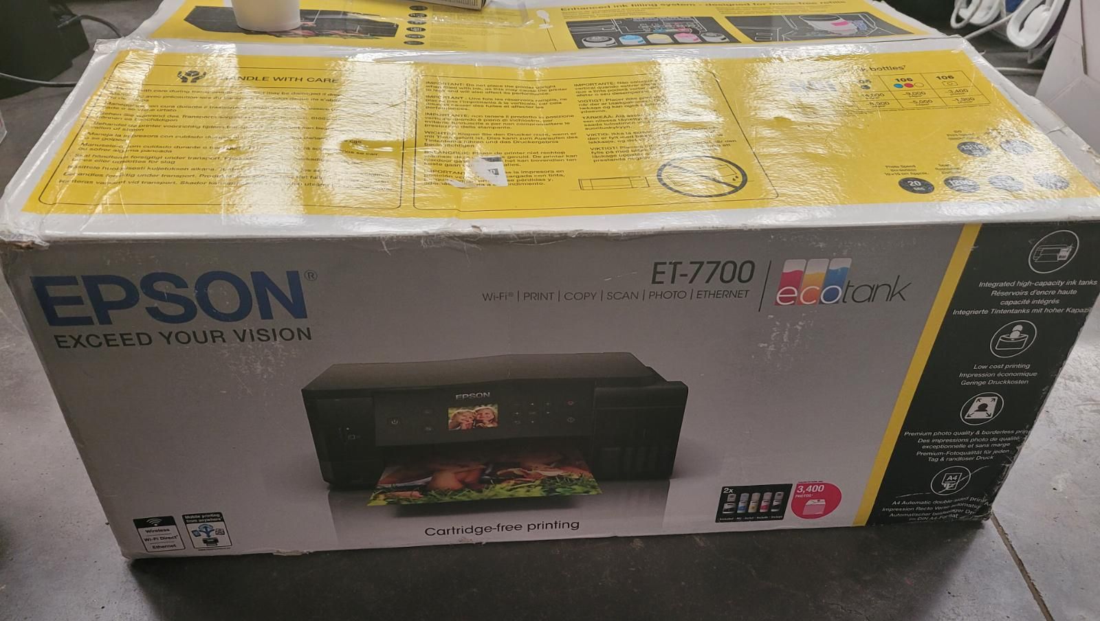 Epson EcoTank ET-7700 
Imprimez de nombreuses photos à un coût ultra bas avec ce&hellip;