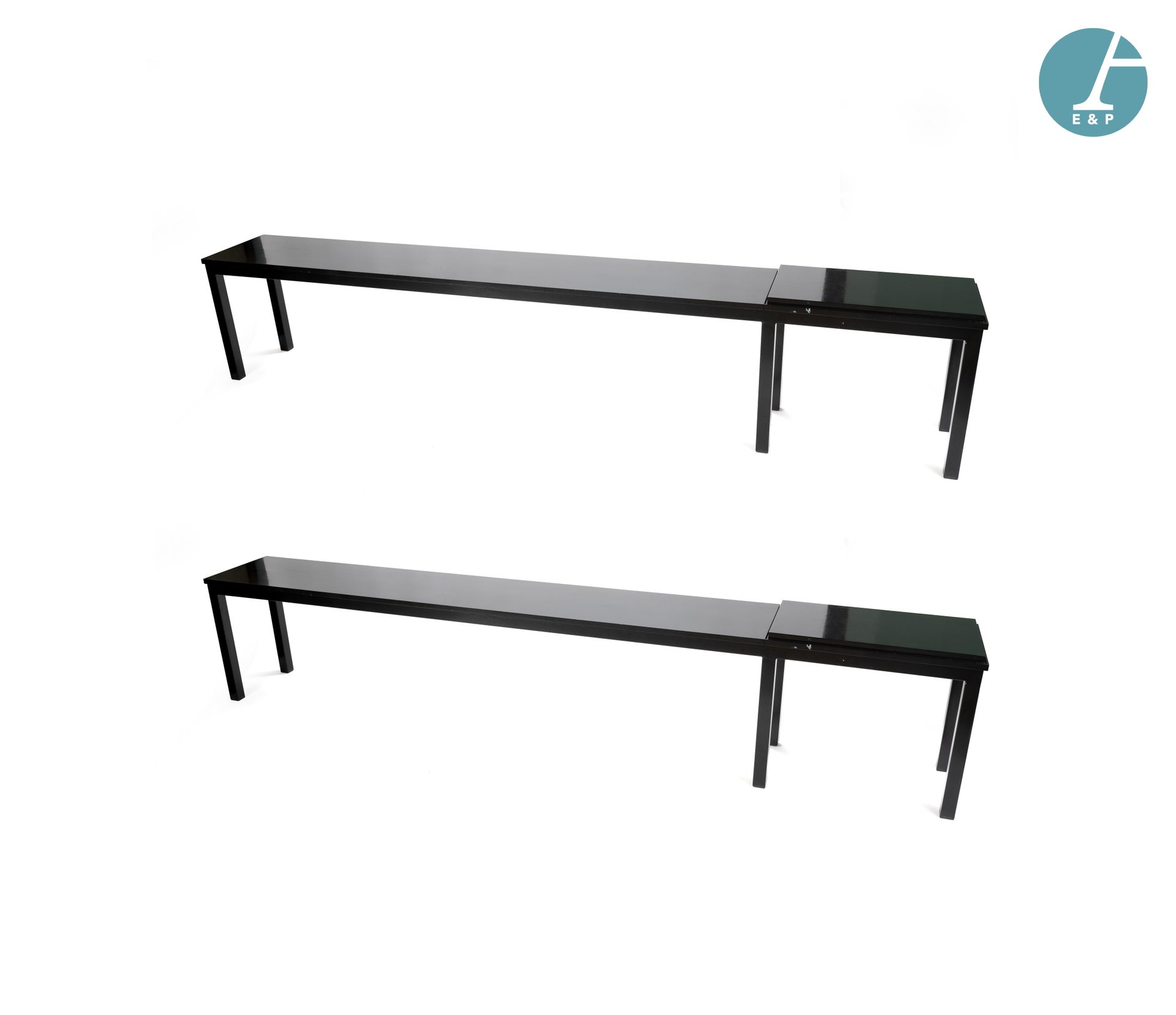 Null FROM THE FORMER HOTEL W PARIS-OPERA



Pair of large benches in black lacqu&hellip;