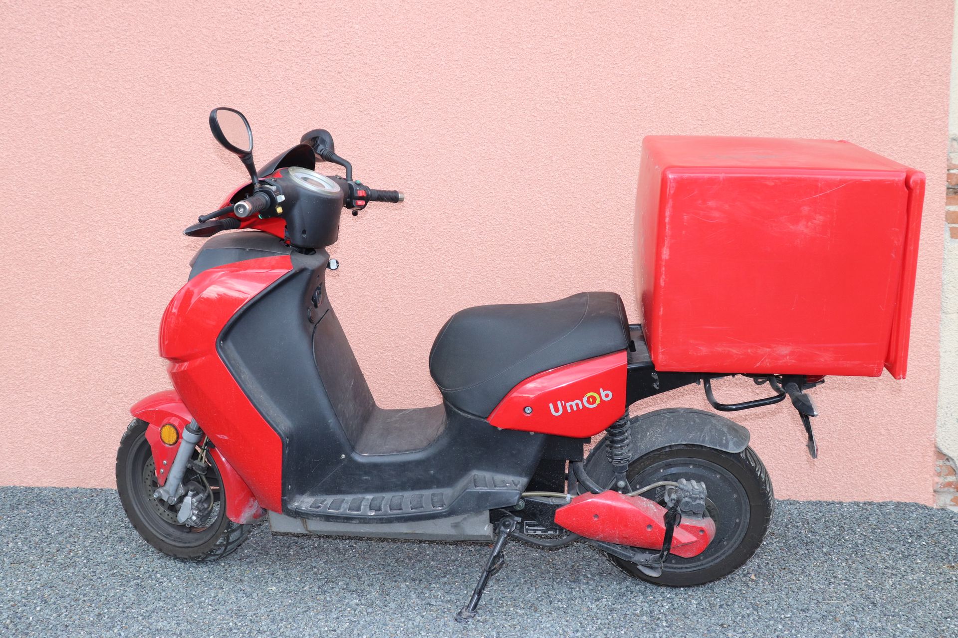 Null SCOOTER ELECTRIQUE U MOB S5 DELIVERY COMPORTANT 13 050 KM - COULEUR ROUGE A&hellip;